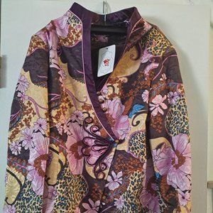 Asian inspired floral blazer